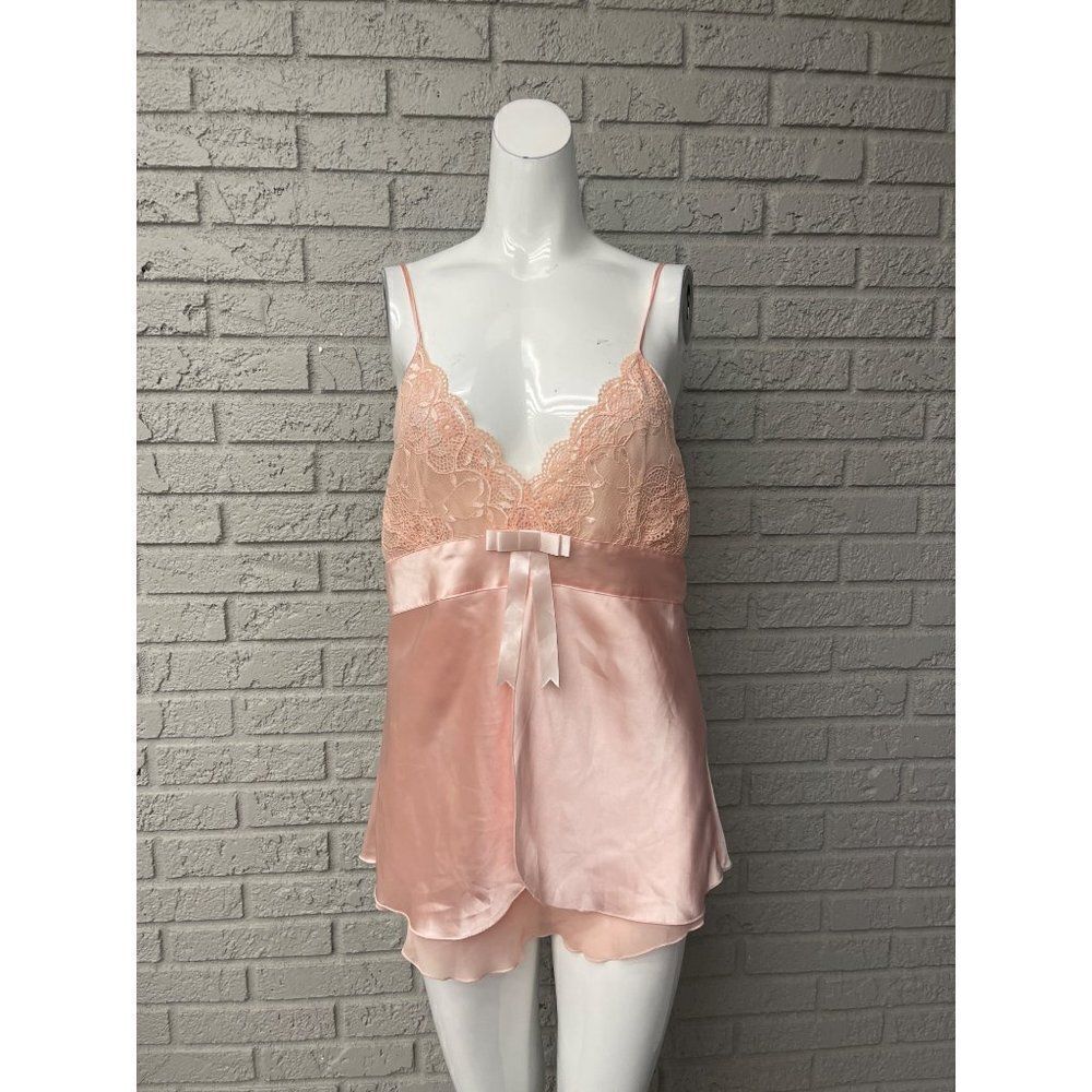 Touch Line peach Lace Layered Lingerie Sleepwear Size L